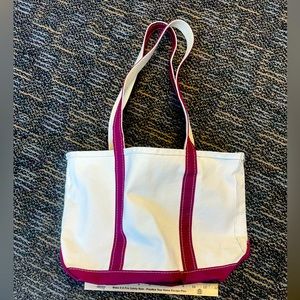 LL Bean Boat & Tote Canvas Bag Med Handle Made in USA